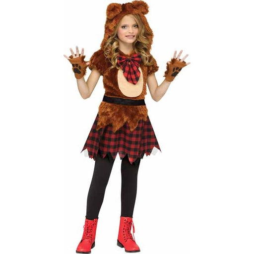 Costume d'ours en peluche pour enfant, taille 12-14 ans