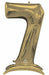 50-Inch White Gold Number 7 Stand-Up Balloon