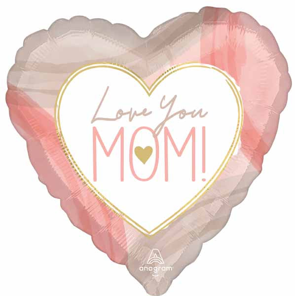 Cutout Collage Mom 18" Heart Foil Balloon