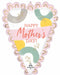 Happy Mother's Day Sketched Heart 35-Inch Foil Balloon