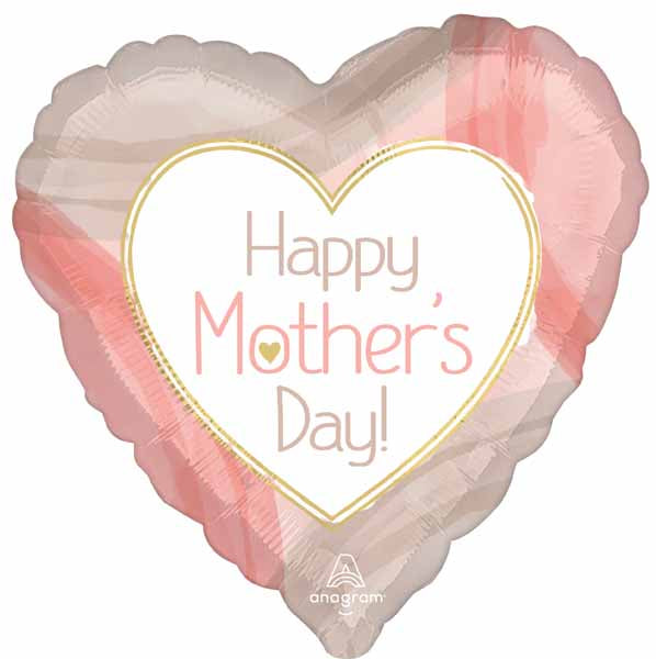 Happy Mother's Day Cutout Collage Jumbo Heart Foil Balloon
