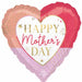 Colourful Happy Mother's Day Jumbo Heart Foil Balloon