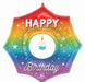 Happy Birthday Cupcake Foil Balloon, 33 Inch