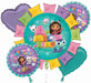 Gabby's Dollhouse Foil Balloon Bouquet
