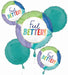 Collage Feel Better Foil Balloon Bouquet