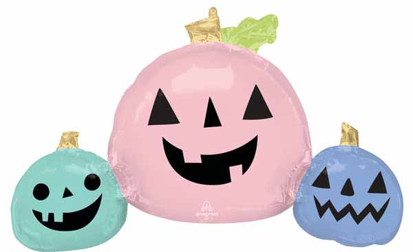 Pastel Halloween Pumpkin 35-Inch Foil Balloon