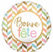 Bonne Fête Pastel Jumbo Round Foil Balloon