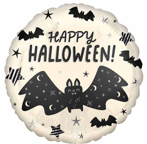 Bat Attack Halloween 18-Inch Round Foil Balloon
