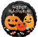 Halloween Pumpkins 18 Inch Round Foil Balloon