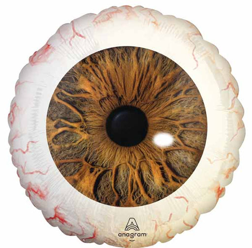 Creepy Eyeballs 18-Inch Round Foil Halloween Balloon