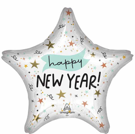 Noon Year Happy New Year 19" Star Foil Balloon