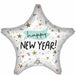 Noon Year New Year Star Foil Balloon, 18 Inch