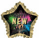 Happy New Year Glow Star 34-Inch Foil Balloon