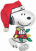 Peanuts Santa Snoopy 34-Inch Shaped Foil Balloon