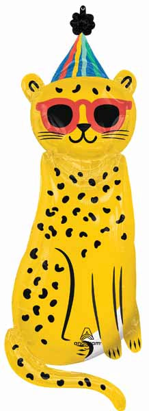 Party Animal Leopard 45-Inch Foil Balloon