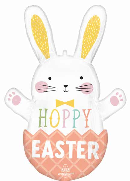 Hoppy Easter Bunny 32" Shaped Foil Balloon