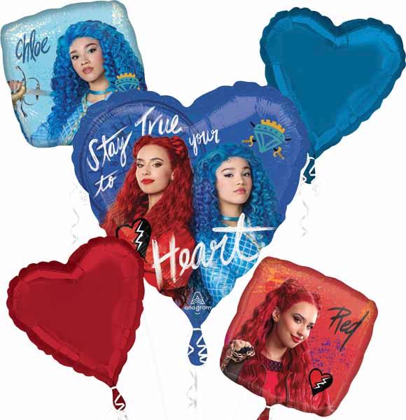 Disney Descendants 4 Foil Balloon Bouquet