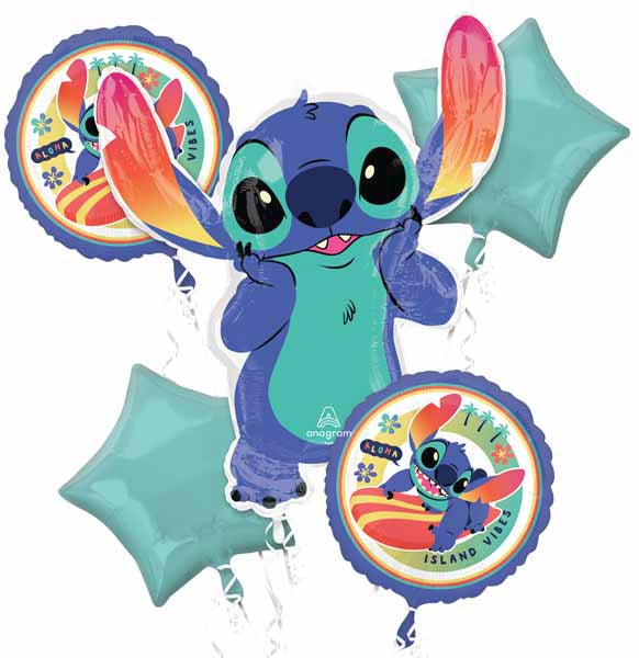 Disney Stitch Foil Balloon Bouquet