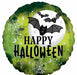 Glow Batty Halloween 18-Inch Round Foil Balloon