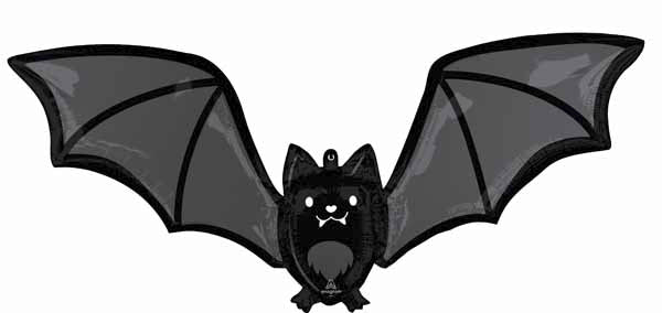 Glow Batty Bat 42-Inch Halloween Foil Balloon