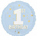 Little Mister 1st Birthday 18-Inch Round Foil Balloon