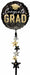 Stripes on Stripes Grad Stars 67-Inch AirWalkers Foil Balloon