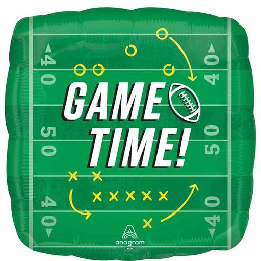 Game Time 18-Inch Square Foil Balloon
