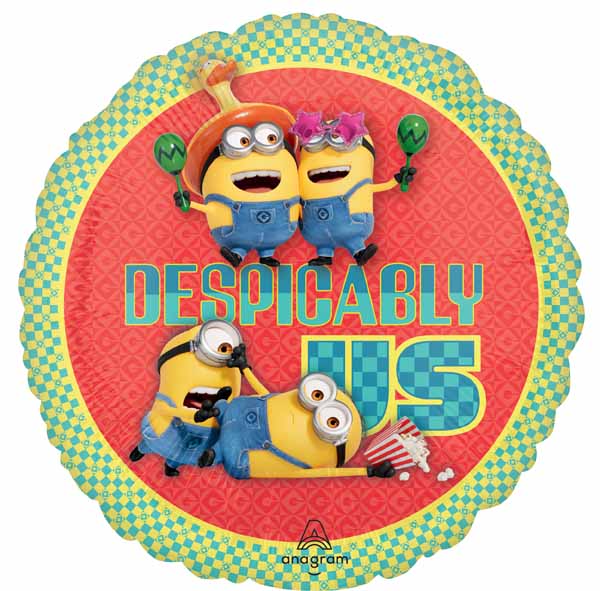 Despicable Me 4 Round Foil Balloon, 18 Inch