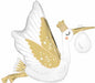 Special Delivery Baby Stork Foil Balloon, 35 Inch