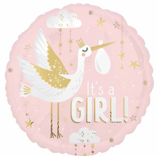 Special Delivery Girl 18-Inch Round Foil Balloon