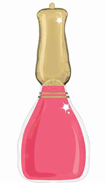 Spa Party Nail Polish Bottle Foil Balloon, 37 Inch