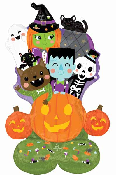 48-Inch Pumpkin AirLoonz Halloween Foil Balloon