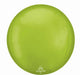 Vibrant Green Solid Orbz Foil Balloon, 16 Inch