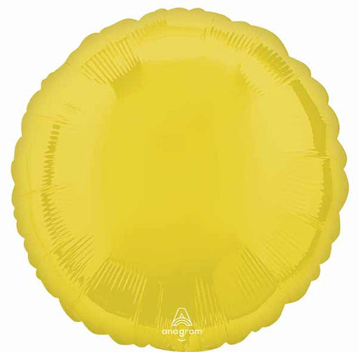 Vibrant Yellow 18" Round Foil Balloon
