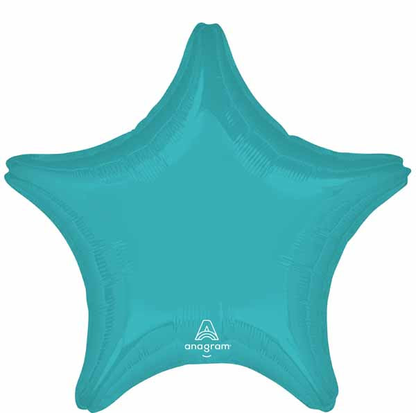Vibrant Blue Star Foil Balloon, 19 Inch