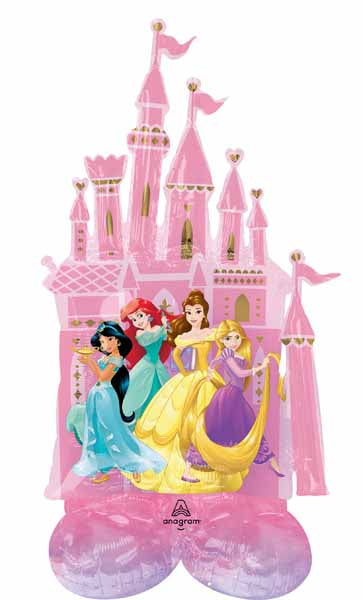 Disney Princess Castle AirLoonz Foil Balloon, 53 Inch