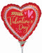 Artistic Affection Happy Valentine's Day 9-Inch Heart Foil Balloon