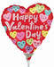 Happy Hearts Valentine's Day 9-Inch Heart Foil Balloon