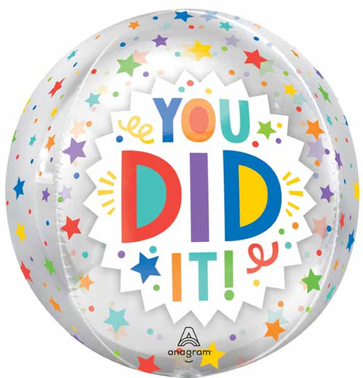 You Did It! 16" Orbz Foil Balloon