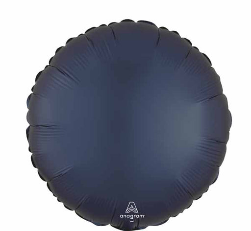 True Navy 18 Inch Round Satin Foil Balloon
