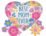 Best Mom Botanical 29-Inch Foil Balloon