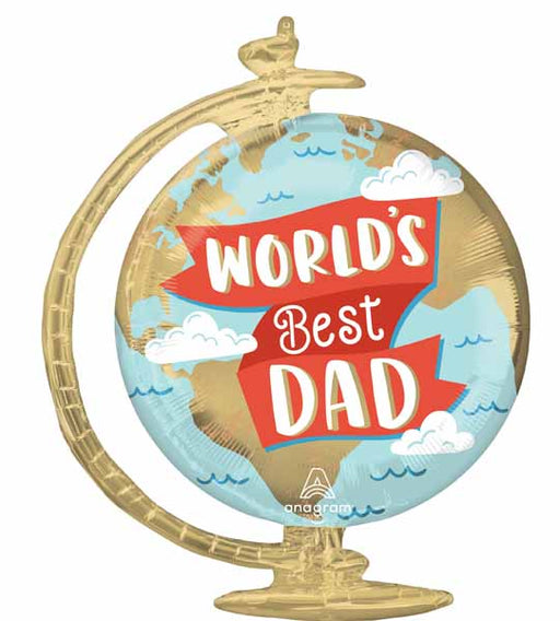 Best Dad Globe 23" Foil Balloon