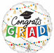 Congrats Grad Party 28-Inch Jumbo Round Foil Balloon