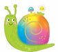 Happy Snail 27-Inch Shaped Foil Balloon