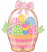 Easter Egg Basket 28-Inch Foil Balloon