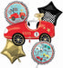 Race Cars Foil Balloon Bouquet