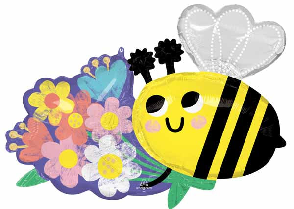 Bee Well 32-Inch Get Well Foil Balloon