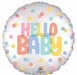 Modern Hello Baby 18-Inch Round Satin Foil Balloon