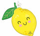 Food Friends Lemon 25-Inch Shaped Foil Balloon