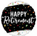 Happy Retirement 18-Inch Round Foil Balloon
